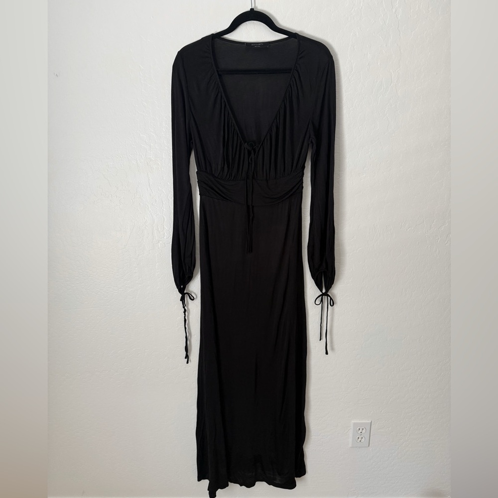 *SOLD* Vintage AllSaints Black Maxi Dress – Size Medium